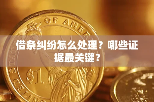 北京借条纠纷怎么处理？哪些证据最关键？