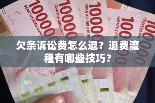 北京欠条诉讼费怎么退？退费流程有哪些技巧？
