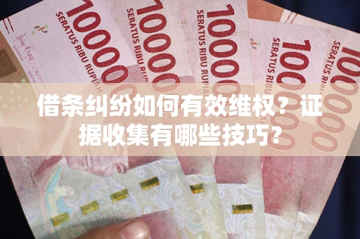 北京借条纠纷如何有效维权？证据收集有哪些技巧？