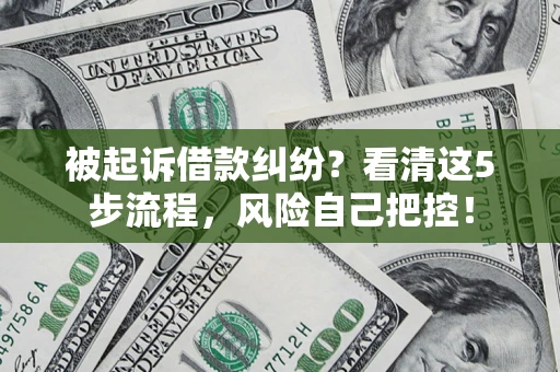北京被起诉借款纠纷？看清这5步流程，风险自己把控！